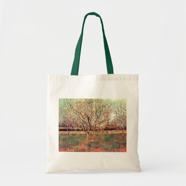 Orchard in Blossom, Plum Trees by Vincent van Gogh Tote Bag (Front)