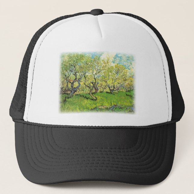 Orchard in Blossom Van Gogh copy Trucker Hat (Front)