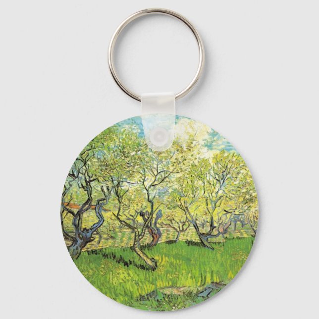 Orchard in Blossom Vincent van Gogh Key Ring (Front)