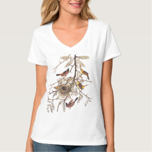 Orchard Oriole Audubon Bird Vintage Art T-Shirt