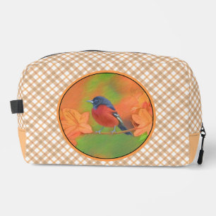 Orchard Oriole Songbird Painting Original Bird Art Dopp Kit