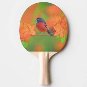Orchard Oriole Songbird Painting Original Bird Art Ping Pong Paddle