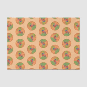 Orchard Oriole Songbird Painting Original Bird Art Tissue Paper