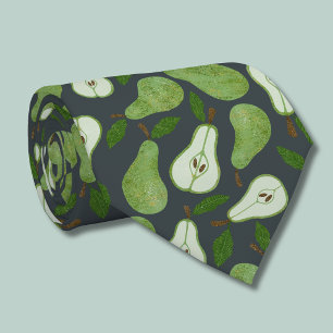 Orchard Pear Fruit pattern Tie