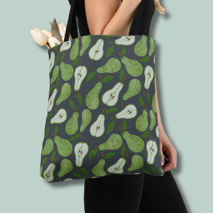 Orchard Pear Fruit pattern Tote Bag