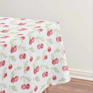 Orchard Treat Red Green Tablecloth