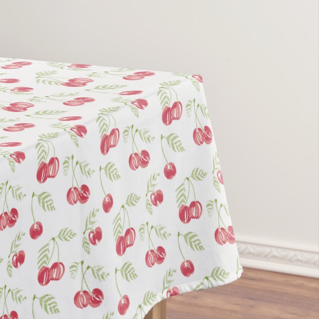 Orchard Treat Red Green Tablecloth (In Situ)