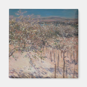 Orchard with Flowering Apple Trees, Colombes Magnet