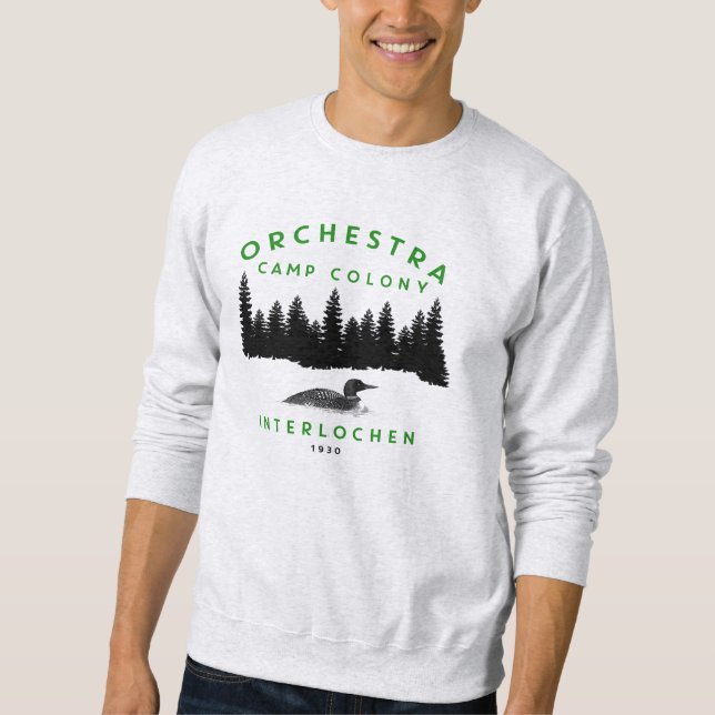 Orchestra Camp Colony - Green Lettering Sweatshirt (Front)
