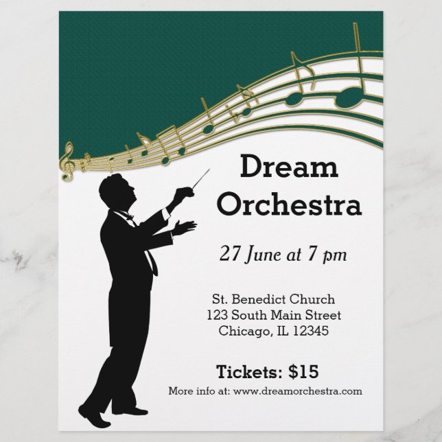 Orchestra concert flyer (Front)