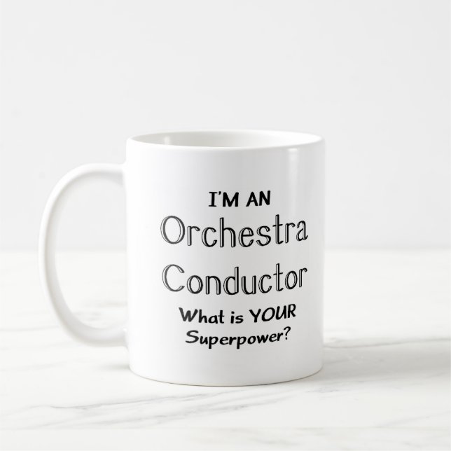 Orchestra conductor coffee mug (Left)