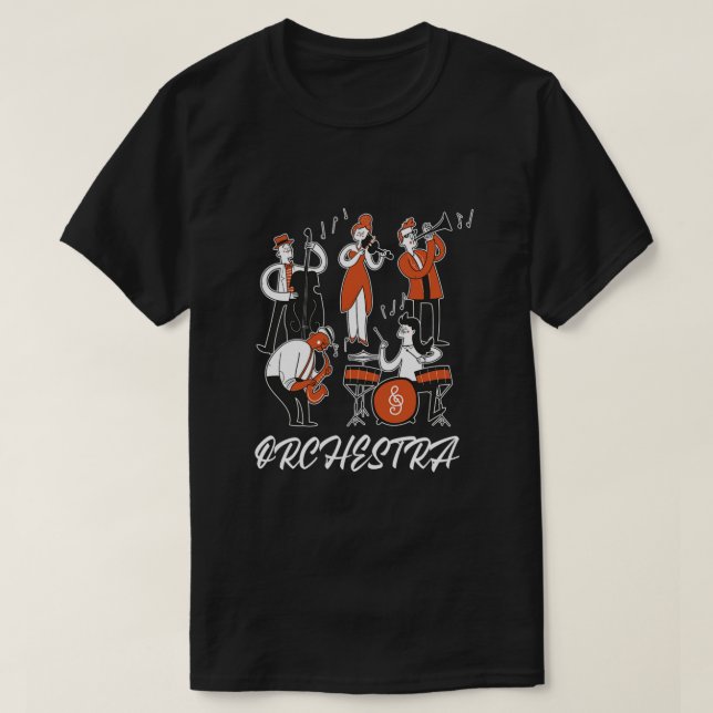 Orchestra Conductor Musician Music Instrument Gift T-Shirt (Design Front)