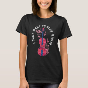 Orchestra Musician Violinist Musical Instrument V T-Shirt