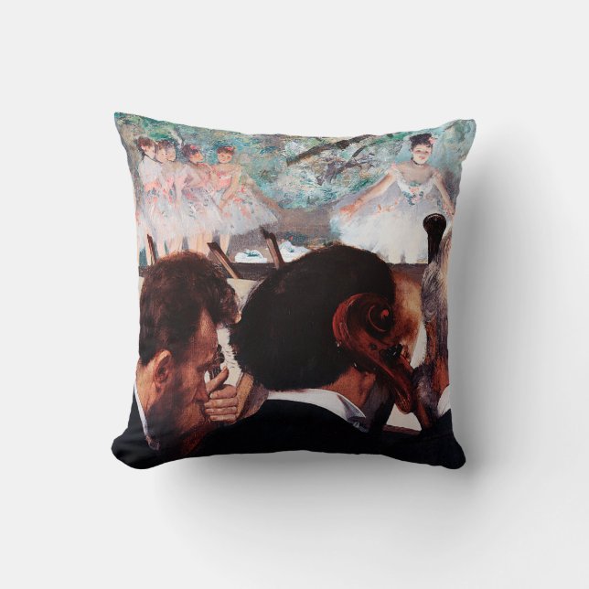 Orchestra Musicians, Edgar Degas Cushion (Front)