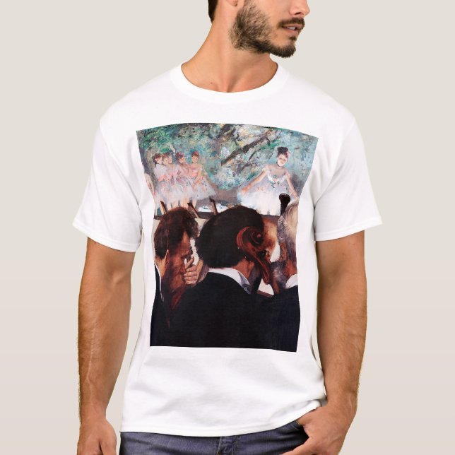 Orchestra Musicians, Edgar Degas T-Shirt (Front)
