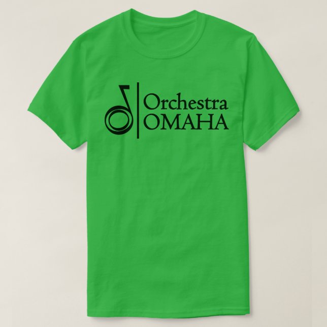 Orchestra Omaha Logo Black T-Shirt (Design Front)