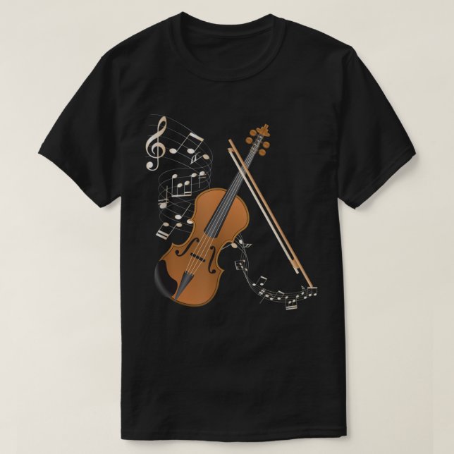 Orchestra Violin Player Gift Musical Instrument Vi T-Shirt (Design Front)