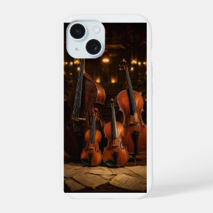Orchestral Elegance: The Violin Family Stage Portr iPhone 15 Case