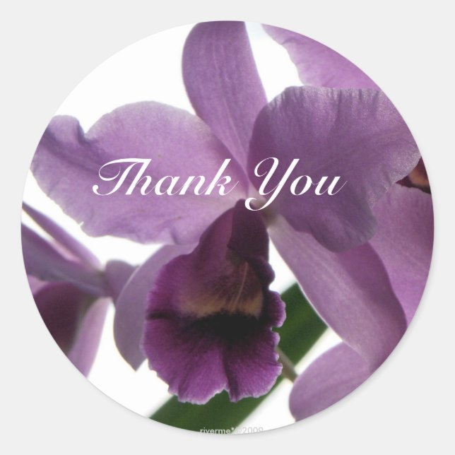 Orchid 1 Thank-You/ Stickers (Front)