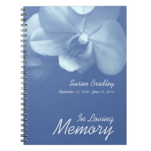 Orchid 7 Floral Photography Funeral Guest Book