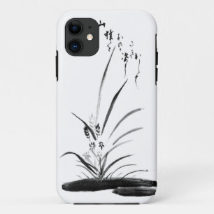 Orchid and Bee Zen painting iPhone 11 Case