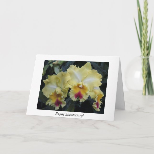 Orchid anniversary card (Front)