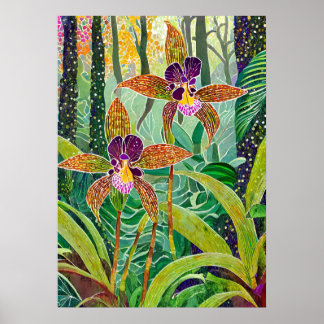 Orchid Art V01 Poster