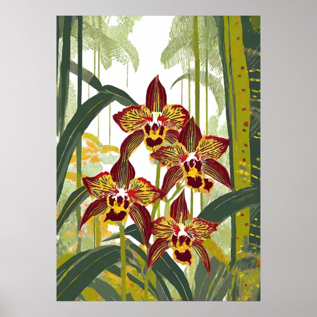 Orchid Art V17 Poster (Front)