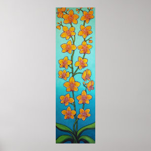 Orchid Azure Bliss by Lisa Lorenz Poster