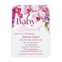 Orchid Baby Brunch/Baby Shower Invitation Card