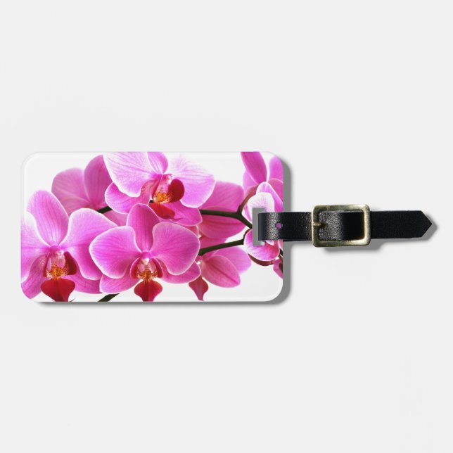 Orchid Baggage Label Luggage Tag (Front Horizontal)