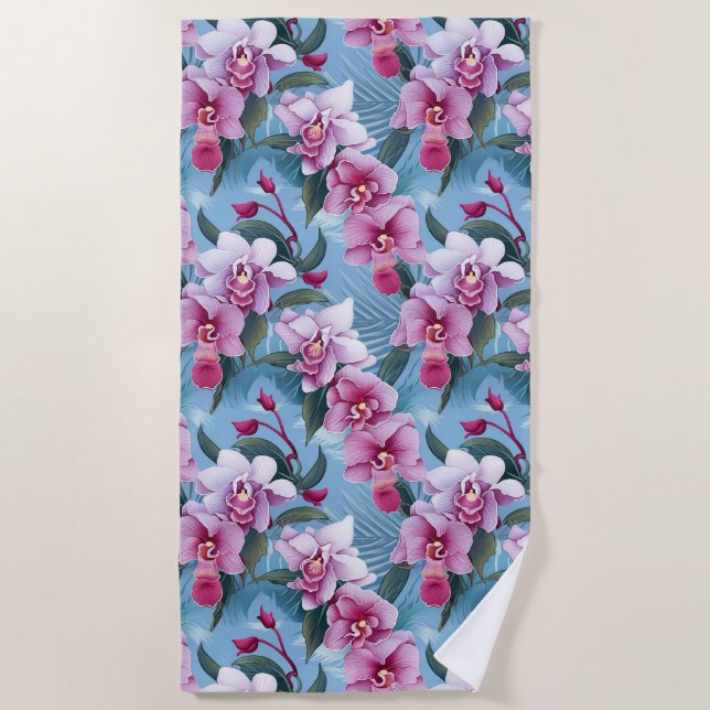 Orchid Beach Towel (Front)