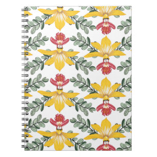 Orchid Beauty: Floral Pattern Elegance. Notebook