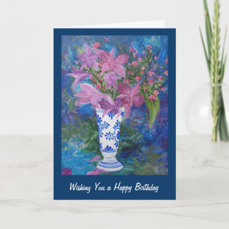Orchid Birthday card