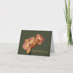 Orchid Birthday Card