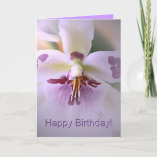 Orchid birthday card
