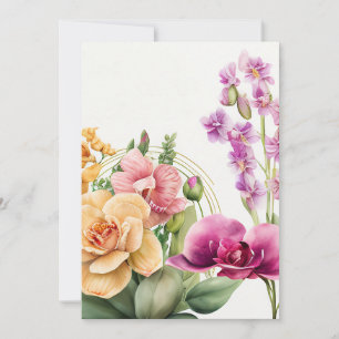 Orchid Blast  Invitation