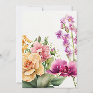 Orchid Blast  Invitation