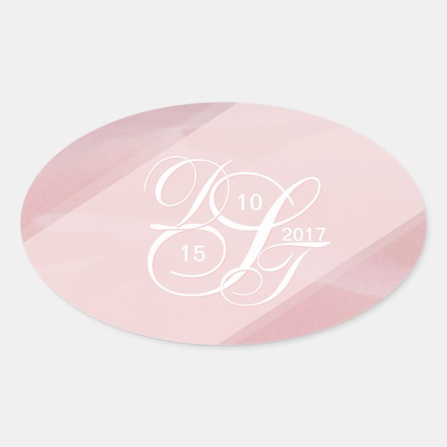 Orchid Blush Oval Stickers (Front)