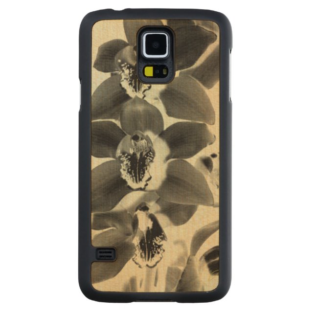 Orchid Blush Panels IV Carved Maple Galaxy S5 Case (Back)