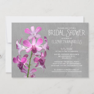 Orchid Bridal Shower Invitations