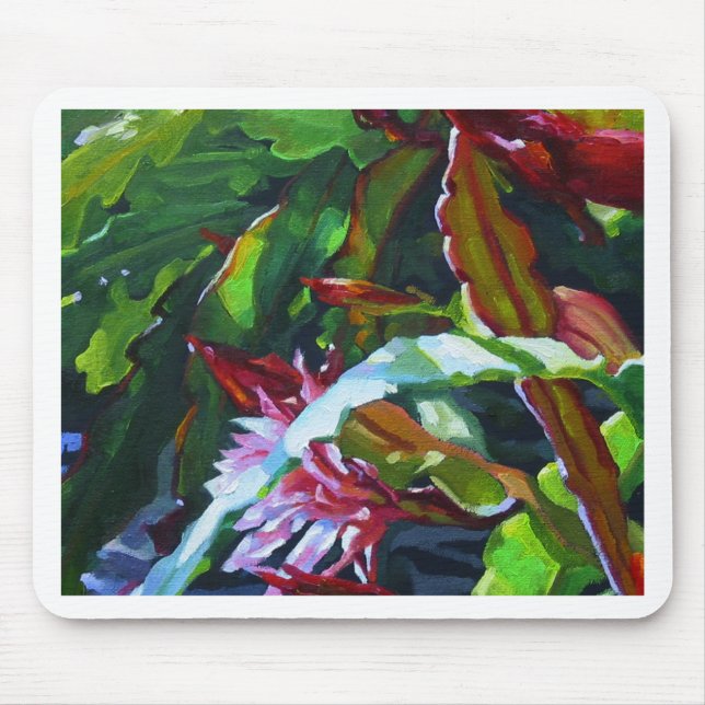 Orchid cactus 3 mouse mat (Front)