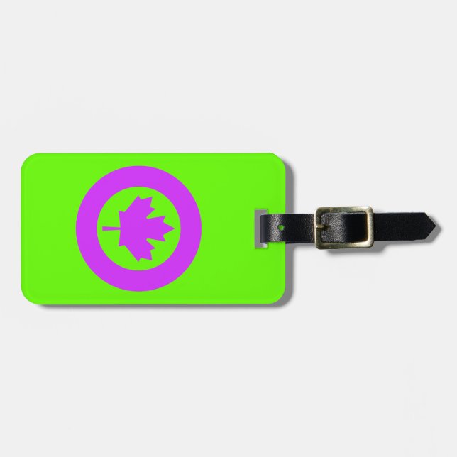 Orchid Canada Luggage Tag (Front Horizontal)