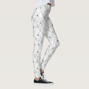 Orchid , Cattleya , sketch Leggings