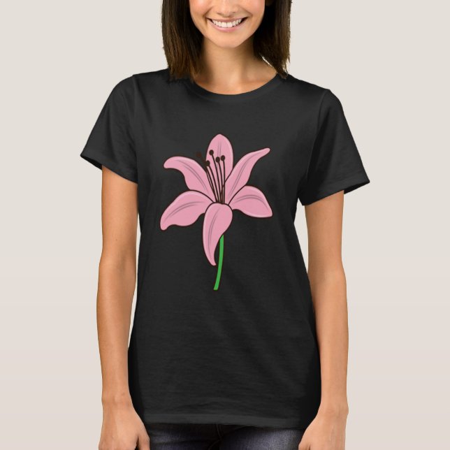 Orchid  Corsage Flower T-Shirt (Front)
