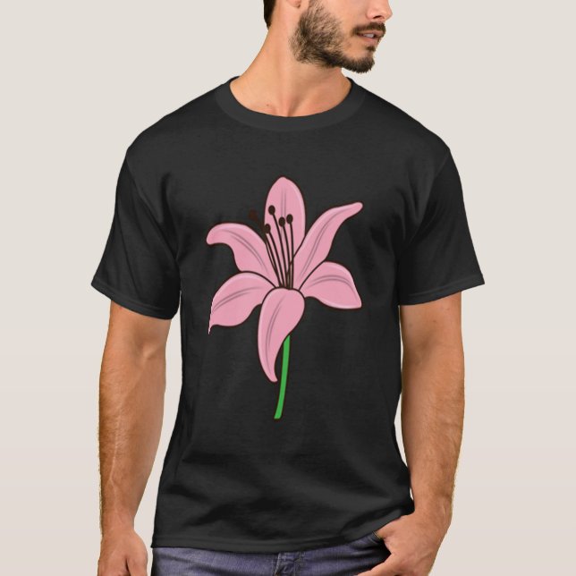 Orchid  Corsage Flower T-Shirt (Front)
