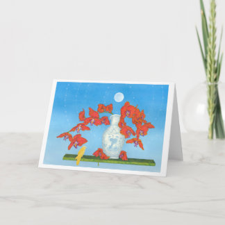 Orchid Dream Floating in Place With 3 Little Birds Card