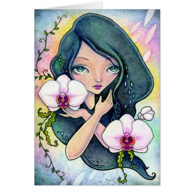Orchid Dreams - blank card (Front)