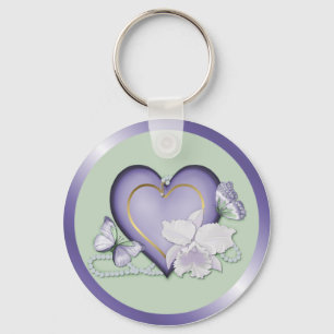 Orchid Elegance Key Ring