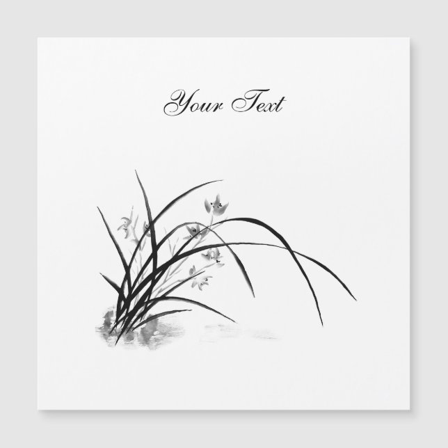 Orchid Elegance Magnetic Invitation (Front)